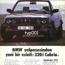 BMW - 1988 - A NEW BREEZE OF BMW FAN 320i CABRIO TURKISH PRINT AD