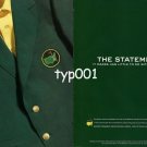 ROLEX - 2005 - THE STATEMENT - MASTERS GOLF TOURNAMENT AUGUSTA GEORGIA PRINT AD