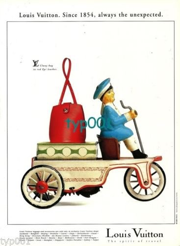 LOUIS VUITTON - 1996 - TIN TOYS SERIES ANTIQUE CAR PRINT AD
