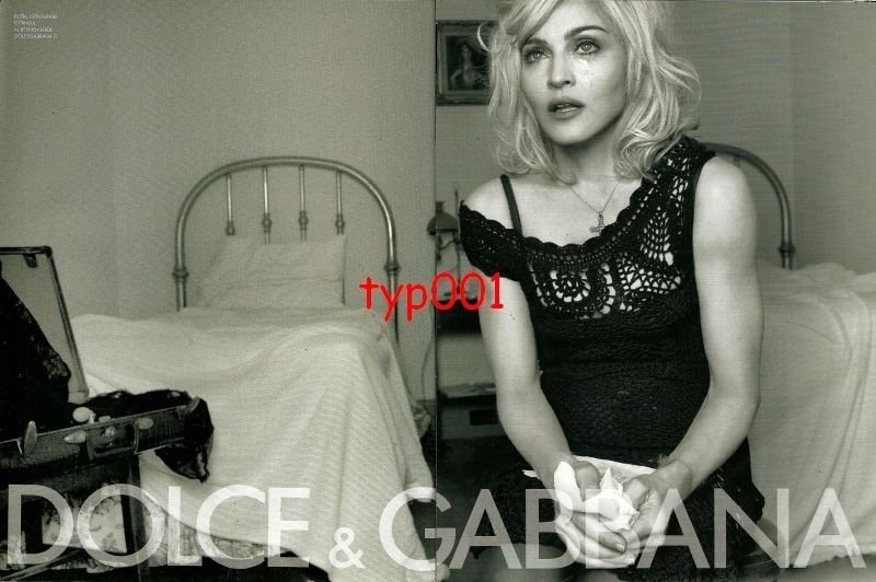 DOLCE & GABBANA - 2010 - MADONNA PRINT AD - 01