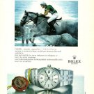 ROLEX - 1986 - CONCURS HIPPIQUES DRESSAGE EQUESTERIAN TURKISH PRINT AD