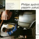 PHILIPS - 1991 - CATCH LIFE IN THE LIGHT OF PHILIPS UPSKIRT TURKISH PRINT AD