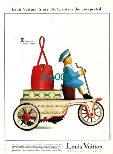 LOUIS VUITTON - 1996 - TIN TOYS SERIES ANTIQUE TRUCK PRINT AD