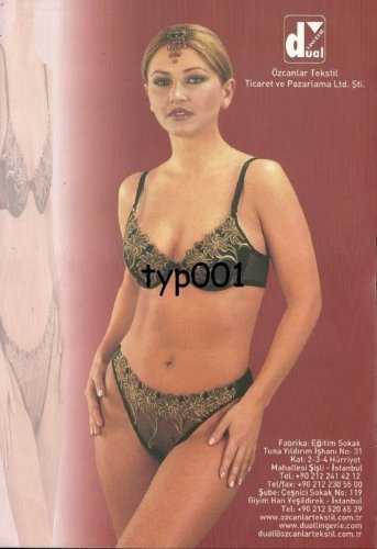 DUAL- 2003 SEXY LINGERIE UNDERWEAR BRA PRINT AD