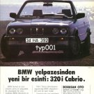 BMW - 1988 - A NEW BREEZE OF BMW FAN 320i  CABRIO TURKISH PRINT AD