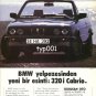 BMW - 1988 - A NEW BREEZE OF BMW FAN 320i  CABRIO TURKISH PRINT AD