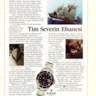 ROLEX - 1986 - THE LEGEND OF TIM SEVERIN TURKISH PRINT AD