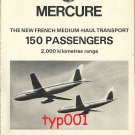 DASSAULT - 1973 - MERCURE JET & AEROSPATIALE - 1973 GAZELLE HELICOPTER PRINT ADS