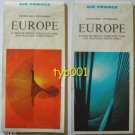 AIR FRANCE - 1969 EUROPE NEAR EAST NORTH AFRICA ROUTE MAP