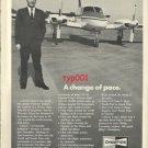 CHAMPION - 1972 -ELGEN LONG'S HISTORIC FLIGHT  PRINT AD - A CHANGE OF PACE