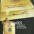 BENSON & HEDGES - 1975 - JET AIRCRAFT REFLECTION OF THE FINEST THINGS  PRINT AD