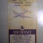 AIR FRANCE - 1951 TIMETABLE & TARIFFS SPAIN & PORTUGAL