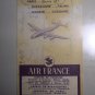 AIR FRANCE - 1951 TIMETABLE & TARIFFS SPAIN & PORTUGAL