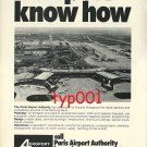 AEROPORT DE PARIS - 1973 AIRPORT KNOW HOW & REDIFON FLIGHT SIMULATORS PRINT ADS