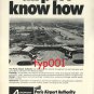 AEROPORT DE PARIS - 1973 AIRPORT KNOW HOW & REDIFON FLIGHT SIMULATORS PRINT ADS