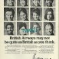 BOAC - BEA - BRITISH AIRWAYS - 1974 -  MAY NOT BE QUITE AS BRITISH PRINT AD