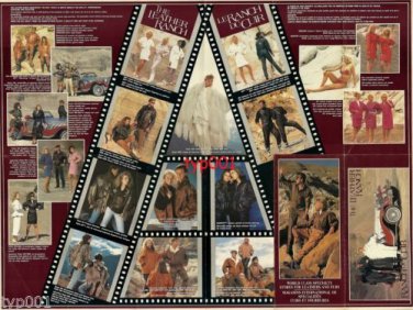 THE LEATHER RANCH - 1996 - LADIES & MEN IN FUR & LEATHER COATS POSTER BROCHURE