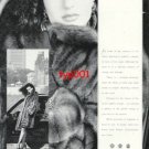 BIRGEN CHRISTENSEN - 1989 - LADY IN FUR COAT PRINT AD