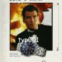 OMEGA - 1999 THE JAMES BOND'S CHOICE PRINT AD - THE WORLD IS NOT ENOUGH BOND 007