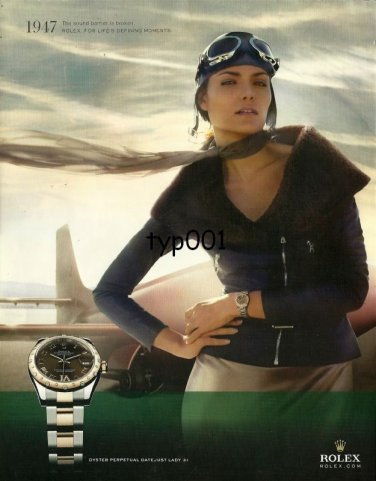 ROLEX - 2010 - 1947 THE SOUND BARRIER IS BROKEN PRINT AD