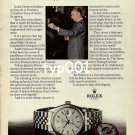 ROLEX - 1979 - JOSE IGNACIO DOMENECQ THE KING TASTER PRINT AD - ROLEX DATEJUST