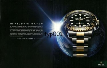 ROLEX -  2010 - THE PILOT'S WATCH PAN AM PRINT AD