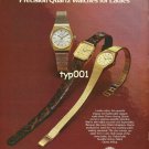 ORIENT - 1980 - HIGH FASHION PRECISION QUARTZ WATCHES FOR LADIES PRINT AD