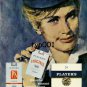 PLAYER'S - 1959 - HAMBURG TO NEW YORK ON BOARD LUFTHANSA - STEWARDESS PRINT AD