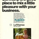 LUFTHANSA - 1973 - GERMANY IS GOOD PLACE TO MIX PLEASURE WITH BUSINESS PRINT AD