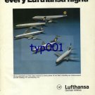 LUFTHANSA - 1976 - NOW FIRST CLASS ON EVERY LUFTHANSA FLIGHT  PRINT AD