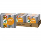 V8 +ENERGY Peach Mango Energy Drink, Made Fruit Juices, 8 FL OZ Can (Pack of 24)