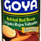 Goya Foods Refried Red Beans (Frijoles Rojos Volteados), 16-Ounce (Pack of 12)