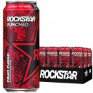 Rockstar Energy Drink Fruit Punch, 16oz Cans (12 Pack) (Packaging May Vary)