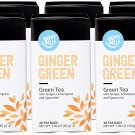 Amazon Brand - Happy Belly Green Tea Bags, Ginger, 20 Count (Pack of 6)