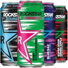 Rockstar Energy Drink 4 Flavor Xdurance 300mg Caffeine Variety Pack, Xdurance Variety Pack, 12 Count