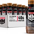 Muscle Milk Pro Series Protein, Chocolate Peanut Butter, 40g Protein, 14 Fl Oz (Pack of 12)
