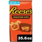 REESE'S Miniatures Milk Chocolate and Peanut Butter Bite Size, 35.6 oz