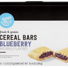 Amazon Brand - Happy Belly Fruit & Grain Cereal Bars, Blueberry, 8 Count