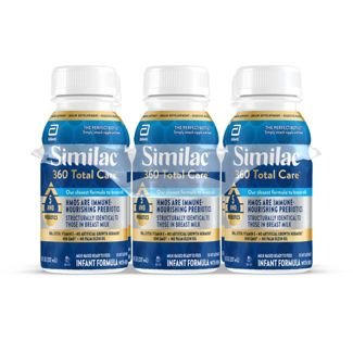 Similac 360 Total Care Non-GMO Ready to Feed Infant Bottles - 8 fl oz Each/6ct (3 Pack)