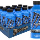 Monster Energy Hydro Water, Blue Ice, 20 Fl Oz (Pack of 12)