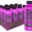Monster Energy Hydro Energy Water, Purple Passion, 20 Fl Oz (Pack of 12)