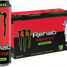 Monster Rehab Watermelon + Energy, Energy Drink, 15.5 Ounce (Pack of 15)