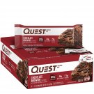 Quest Nutrition Chocolate Brownie Protein Bars, High Protein, Low Carb, 12 Count