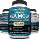 Nutrivein Organic Sea Moss 1600mg Plus Bladderwrack & Burdock - 120 Capsules