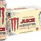 Monster Energy Juice Monster Pacific Punch, Energy + Juice, 16 Ounce (Pack of 15)