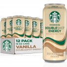 Starbucks Doubleshot Energy Drink Coffee, Vanilla, Iced Coffee, 15 fl oz Cans (Pack of 12)