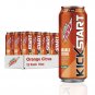 Mountain Dew Kickstart, Orange Citrus, 92mg Caffeine, Vitamins B & C, 16 Fl Oz (Pack of 12)