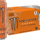 Monster Energy Ultra Sunrise, Sugar Free Energy Drink, 16 Fl Oz | Pack of 15