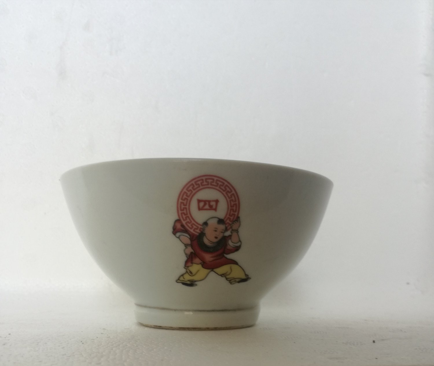 Ancient Chinese mug with Samurai made In Liling China