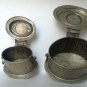 Antique, two signed engraved containers for small items
